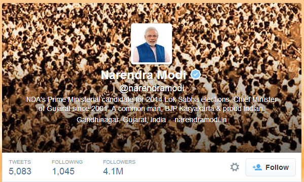 Narendra Modi Social media campaign